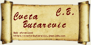 Cveta Butarević vizit kartica